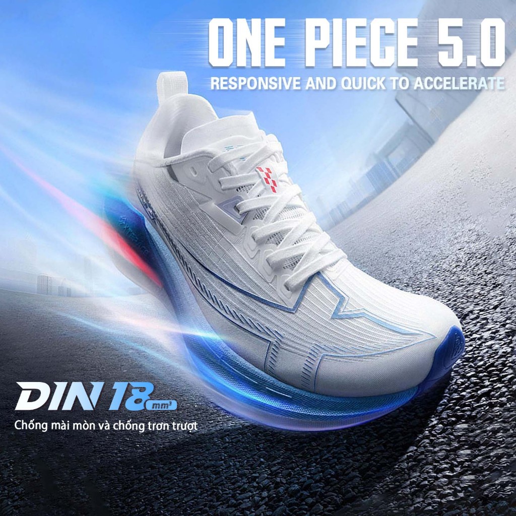 【XTEP】One Piece 5.0 | Giày chạy marathon: Tăng tốc nhanh, đế nylon năm ngón sinh học + đế ngoài CPU dày dặn cho khả năng hỗ trợ cực kỳ ổn định.