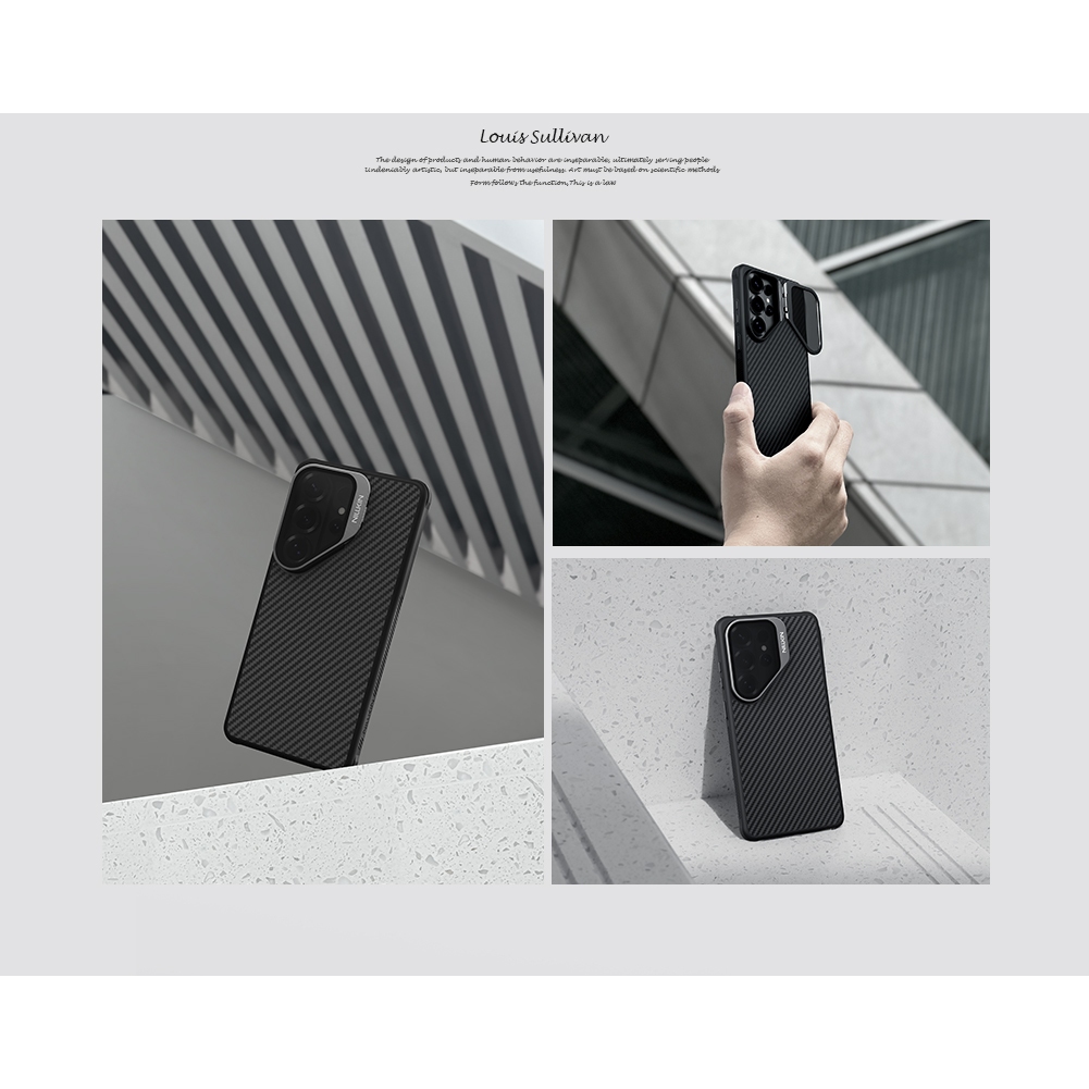 Nillkin Tương Thích Cho Samsung Galaxy S26 Ultra / S25 Ultra CarboProp Sợi Aramid Từ Tính Chống Sốc Bảo Vệ Ống Kính Máy Ảnh Chân Đế Ốp Lưng Cứng Vỏ Điện Thoại
