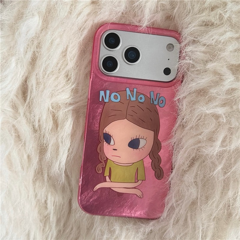 Ốp điện thoại iPhone 17 Pro max 16 Pro max Họa tiết cô gái hoạt hình TPU materia IMD