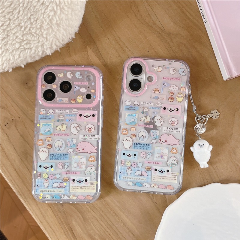 Ốp điện thoại iPhone 17 Pro Max 16 pro max có họa tiết con dấu chất liệu TPU IMD