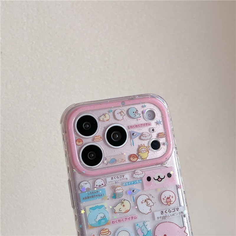 Ốp điện thoại iPhone 17 Pro Max 16 pro max có họa tiết con dấu chất liệu TPU IMD