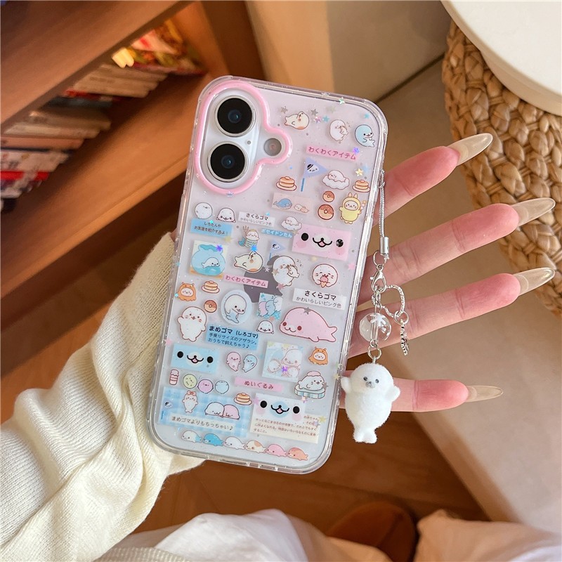 Ốp điện thoại iPhone 17 Pro Max 16 pro max có họa tiết con dấu chất liệu TPU IMD