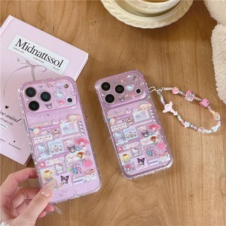 Ốp điện thoại xử lý IMD cho iPhone 17 Pro max 16 Pro max Sanrio