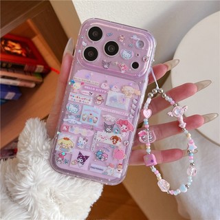Ốp điện thoại xử lý IMD cho iPhone 17 Pro max 16 Pro max Sanrio