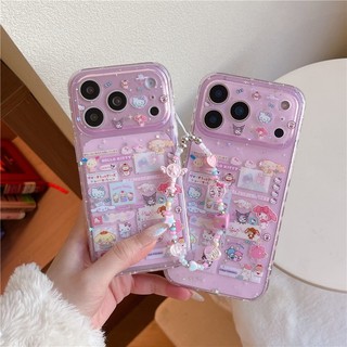 Ốp điện thoại xử lý IMD cho iPhone 17 Pro max 16 Pro max Sanrio