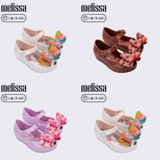 Giày Trẻ Em Melissa Brazil Velcro Thời Trang Miệng Cá Bé Gái Dép Đế Mềm