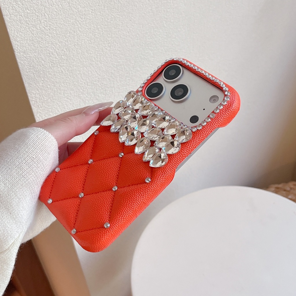 Lưới Da Giọt Nước Kim Cương Thích Hợp Cho iPhone17PROMax 16Pro 15Plus 14 13