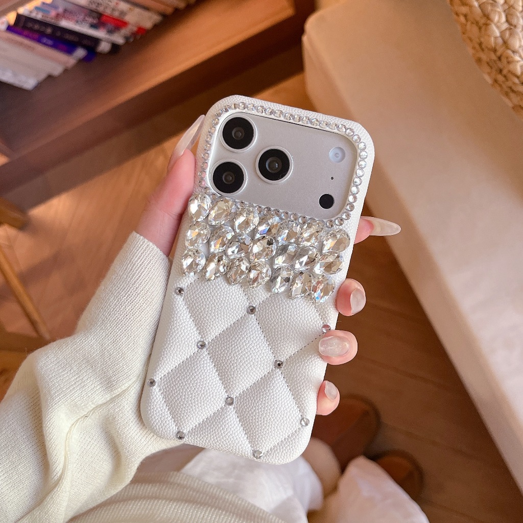 Lưới Da Giọt Nước Kim Cương Thích Hợp Cho iPhone17PROMax 16Pro 15Plus 14 13