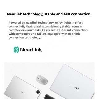 Chuột không dây Huawei Slim Youth Edition CD23SE-R Bluetooth NearLink Công nghệ kép Tương thích với Huawei Matepad và Laptop COD