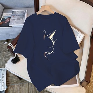 ✨Hàng có sẵn✨WASSUP áo thun in hình mèo ánh sáng - Mẫu mới! 100% cotton, thời trang, Unisex.