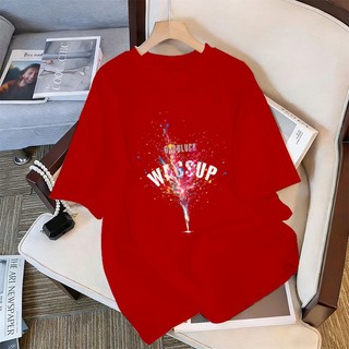 ✨Hàng có sẵn✨WASSUP áo thun in hình pháo hoa - Mẫu mới! 100% cotton, thời trang, Unisex.