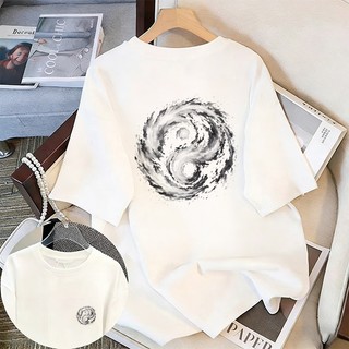 ✨Hàng có sẵn✨WASSUP áo thun in hình thái cực - Mẫu mới! 100% cotton, thời trang, Unisex.