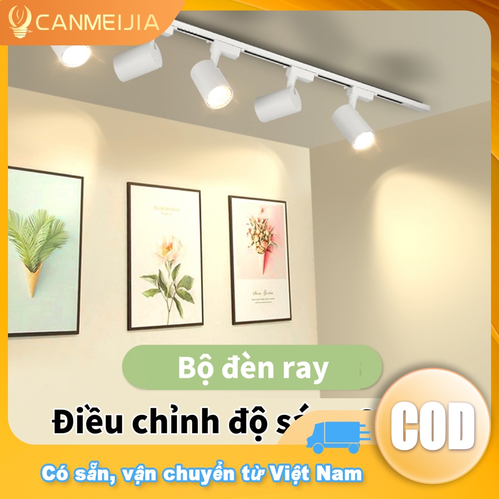 Đèn led Gắn Trần Đèn Rọi Ray Ống Bơ Nhà Ánh Sáng Trắng 12 / 20 / 30 / 40w Track Light Spotlight
