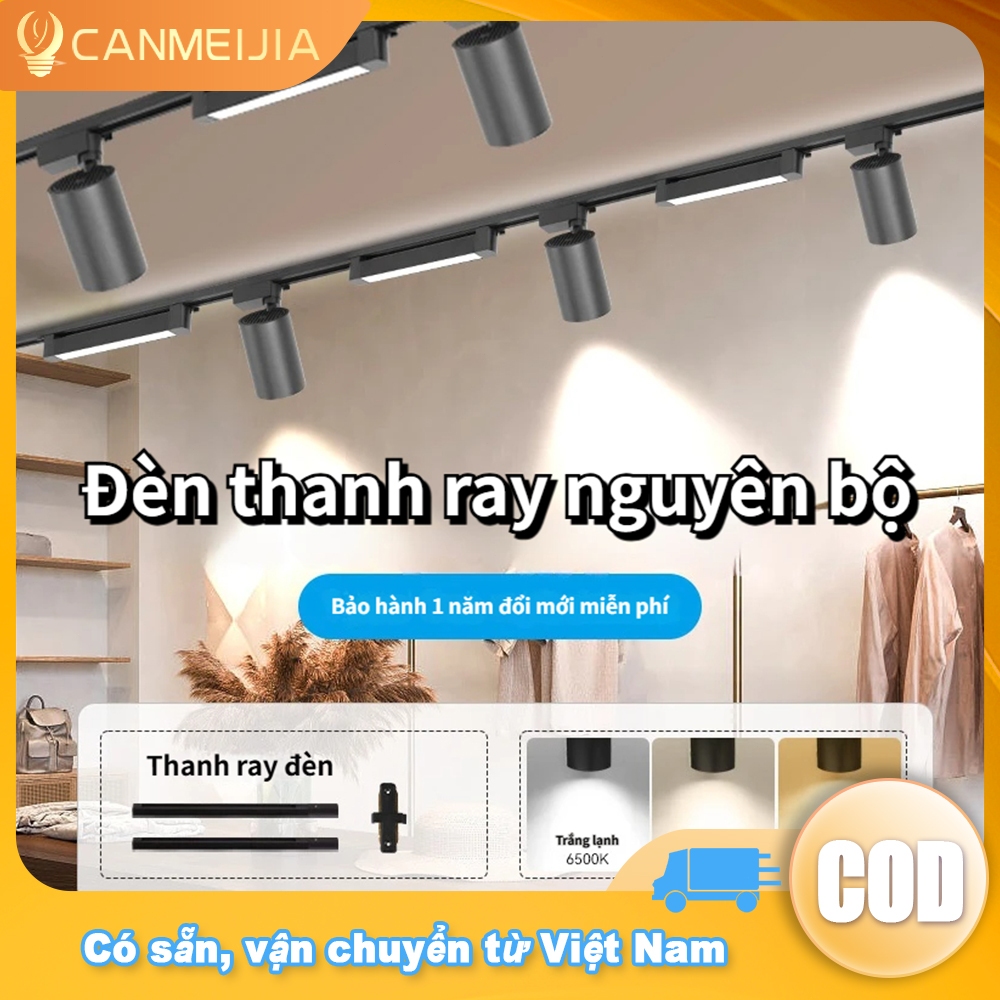 Đèn Rọi Ray Đèn Led Rọi Ống Bơ Cob 10/20/40W Đèn trần 220V Đèn Trang Trí Shop, Cửa Hàng