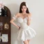 Bộ Đồ Ngủ Gợi Cảm Cho Nữ - Áo Không Tay Quấn Ngực & Váy Ruched Xếp Ly Thanhh lịch