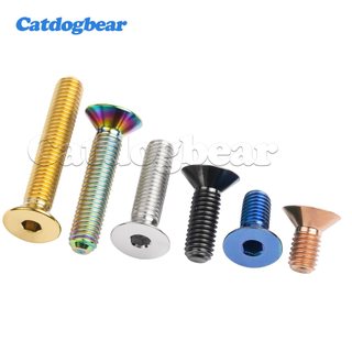 Vít chìm lục giác Catdogbear Titan Bolt M6 với nhiều chiều dài từ 10 đến 45mm, phù hợp cho các bộ phận và nắp xe đạp