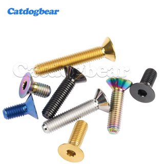 Vít chìm lục giác Catdogbear Titan Bolt M6 với nhiều chiều dài từ 10 đến 45mm, phù hợp cho các bộ phận và nắp xe đạp