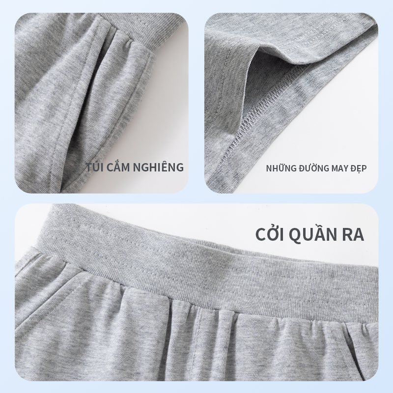 W.G.Q Quần đùi bé gái, 100% cotton vải, Mềm mại thoải mái, Với in dễ thương
