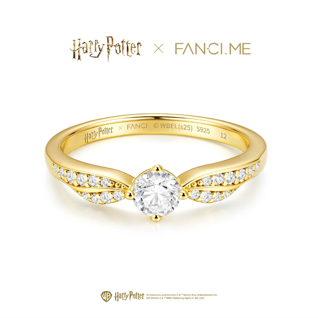 Nhẫn bạc Harry Potter x FanciMe Golden Snitch