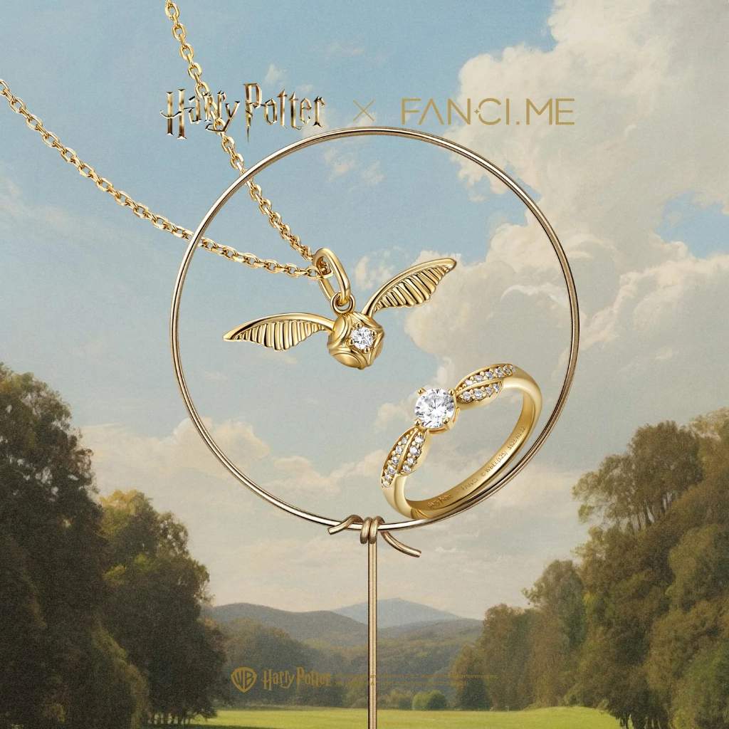 Nhẫn bạc Harry Potter x FanciMe Golden Snitch