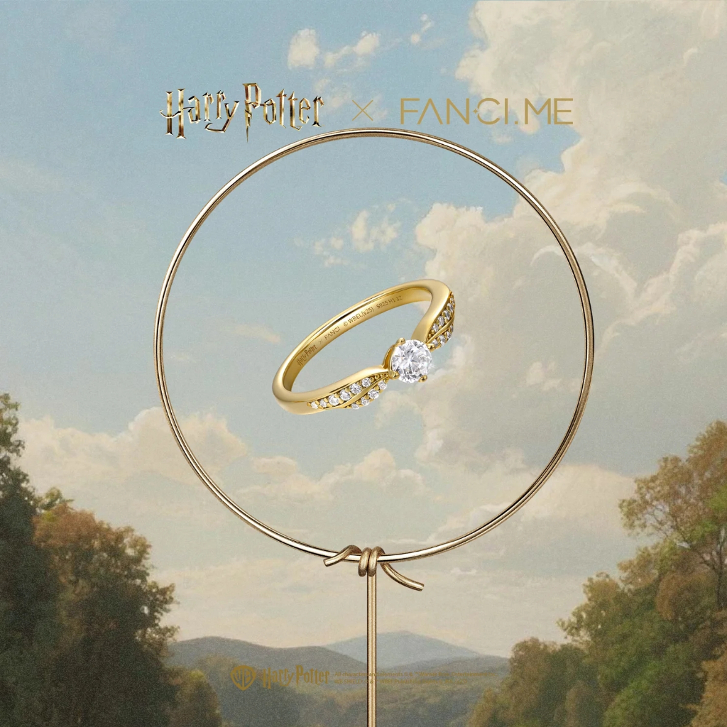 Nhẫn bạc Harry Potter x FanciMe Golden Snitch