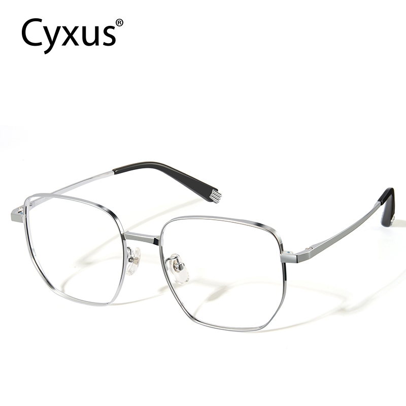 Cyxus Kính Chống Ánh Sáng Xanh Gọng Titanium Unisex Thời Trang Bảo Vệ Mắt Cho Công Việc Học Tập 8353