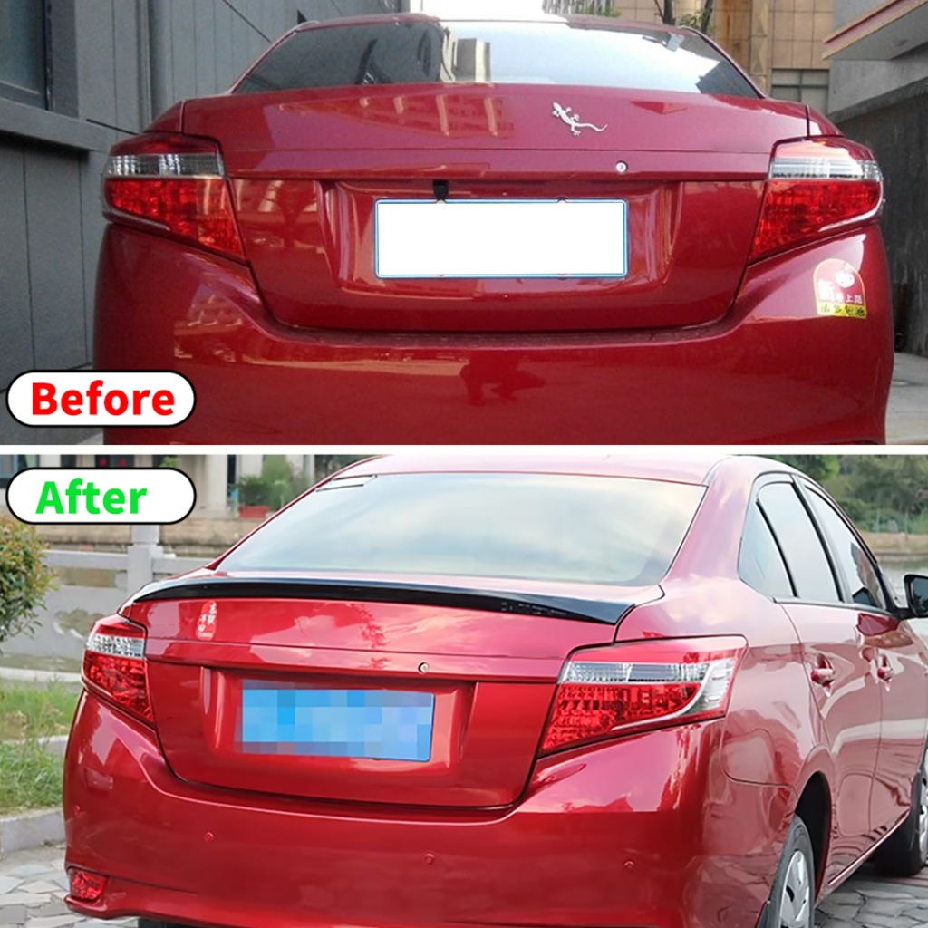 Dành Cho Xe Toyota Vios Hoặc Yaris Ativ XP150 2014 2015 2016 2017 2018 2019 2020 2021 2022 2023 2024 2025 Phía Sau Cánh Gió Cánh Không Khí Thân Bộ Phụ Kiện Điều Chỉnh