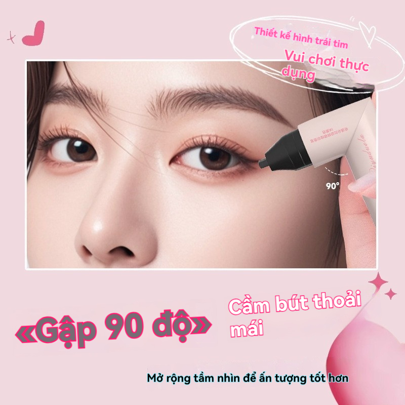 Qiyuduola 【Bút kẻ mắt】 có khuôn - Tạo nét mắt nhanh, dễ dàng, phù hợp mọi người, giá ưu đãi