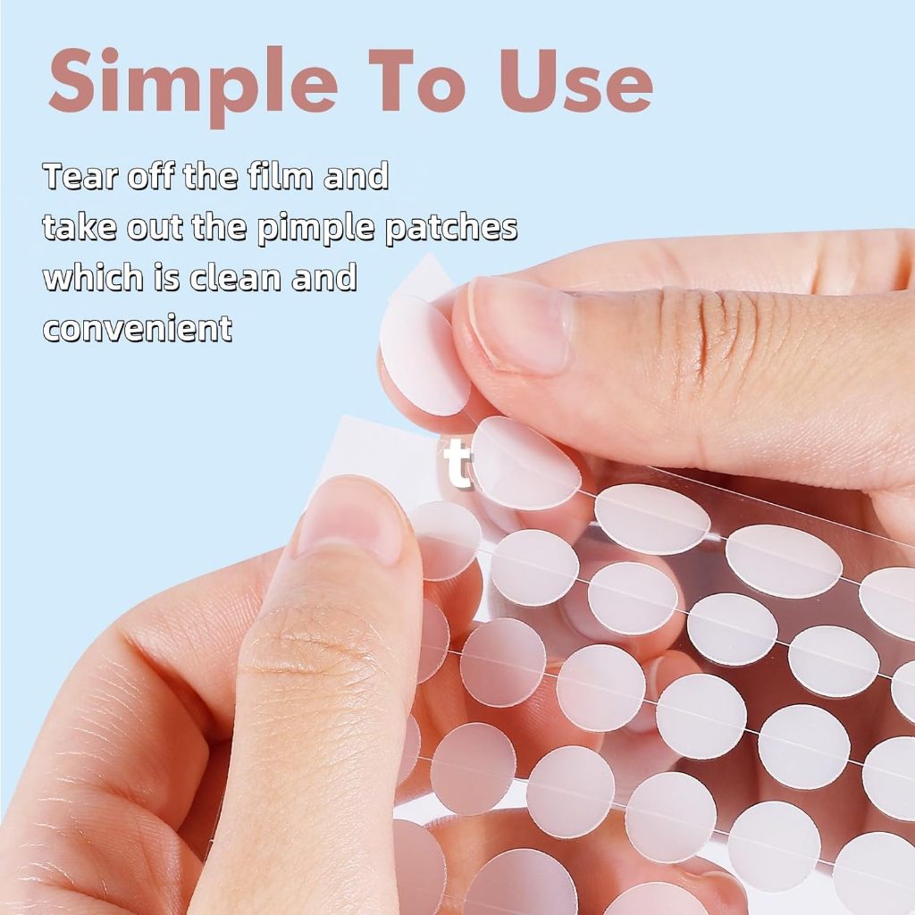 Miếng dán Hydrocolloid QUSTERE che mụn vô hình, chống thấm nước, bảo vệ da, phù hợp hầu hết loại da