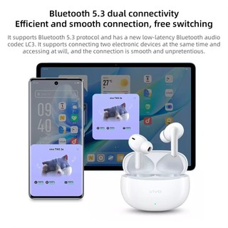 VIVO Tai nghe VivoTWS 3e mới Không dây Giảm tiếng ồn chủ động thông minh Bluetooth 5.3 Tai nghe Mic Gọi khử tiếng ồn Deepx 3.0