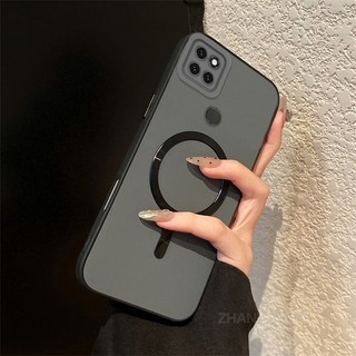 Ốp Lưng Cho Realme C12 c25 c25s narzo 30A Cao Cấp Silicon Màu Chống Rơi Da Cảm Giác Vỏ Điện Thoại Kim Loại Thẩm Mỹ Vòng Từ Tính Thiết Kế Mới