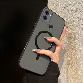 Ốp Lưng Cho Redmi A1 A2 Cao Cấp Màu Silicon Chống Rơi Da Cảm Giác Vỏ Điện Thoại Kim Loại Thẩm Mỹ Vòng Từ Tính Thiết Kế Mới
