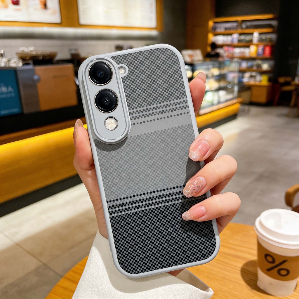 Graffiti Kevlar họa tiết Vỏ điện thoại Bảo vệ Camera Chống trầy xước Phù hợp cho VIVO Y04 Y29S Y19E Y19 Y19S GT IQOO Z10 Lite T4 4G 5G
