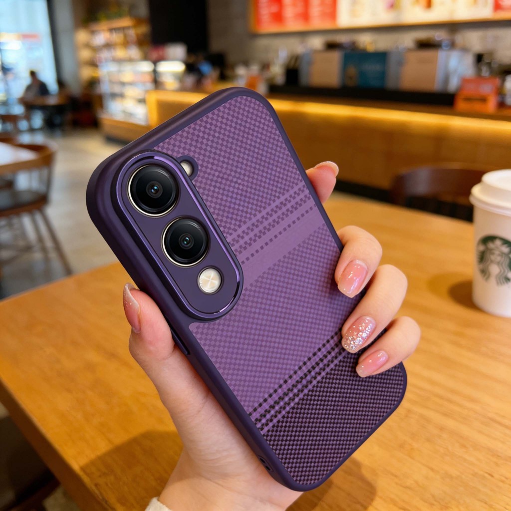 Graffiti Kevlar họa tiết Vỏ điện thoại Bảo vệ Camera Chống trầy xước Phù hợp cho VIVO Y04 Y29S Y19E Y19 Y19S GT IQOO Z10 Lite T4 4G 5G
