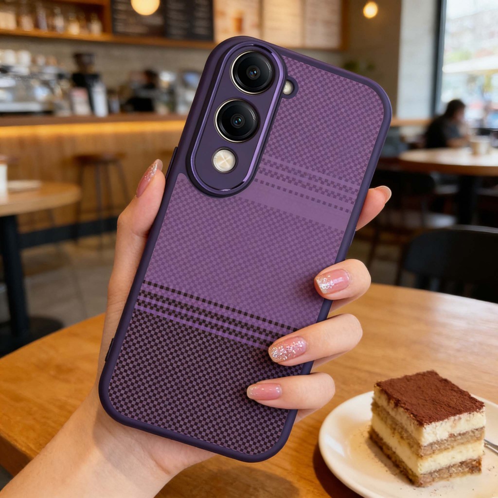 Graffiti Kevlar họa tiết Vỏ điện thoại Bảo vệ Camera Chống trầy xước Phù hợp cho VIVO Y04 Y29S Y19E Y19 Y19S GT IQOO Z10 Lite T4 4G 5G