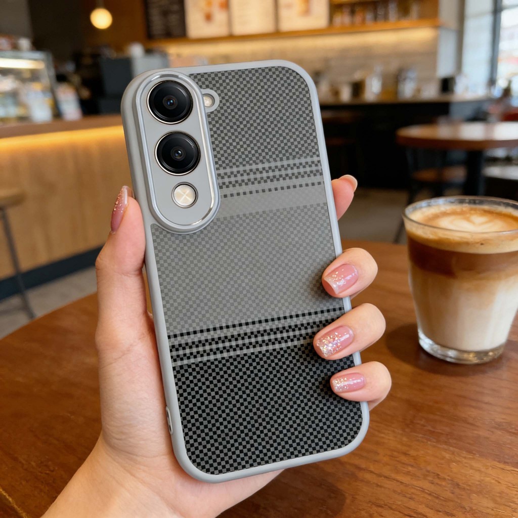Graffiti Kevlar họa tiết Vỏ điện thoại Bảo vệ Camera Chống trầy xước Phù hợp cho VIVO Y04 Y29S Y19E Y19 Y19S GT IQOO Z10 Lite T4 4G 5G