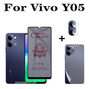 3in1 Dành Cho Vivo Y05 Y04 Y03 Y31 31D Y21D Y04 Y19S Lite Phim Mềm Bảo Vệ Màn Hình + Phim Ống Kính + Phim Mặt Sau