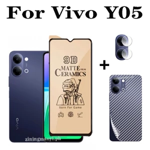 Phim gốm 3 trong 1 Vivo Y05 cho Vivo Y21D Y04 Y03 Y31 Y31D Y19S Bảo vệ màn hình + Phim ống kính máy ảnh + Phim mặt sau