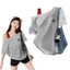 Áo thun nữ màu trắng dáng rộng style Hàn Quốc