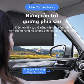 Tấm che nắng cửa sổ ô tô từ tính SEAMETAL Tấm che nắng hai lớp Rèm ô tô toàn / bán che nắng có túi lưu trữ