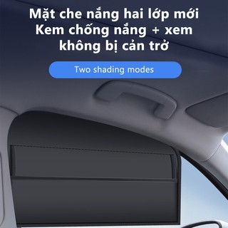 Tấm che nắng cửa sổ ô tô từ tính SEAMETAL Tấm che nắng hai lớp Rèm ô tô toàn / bán che nắng có túi lưu trữ