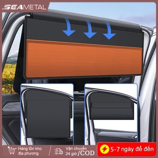 Tấm che nắng cửa sổ ô tô từ tính SEAMETAL Tấm che nắng hai lớp Rèm ô tô toàn / bán che nắng có túi lưu trữ