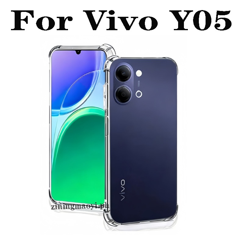 Trọn bộ 4 trong 1 cho [Vivo Y05, Y04, Y03, Y02, Y19S, Y31, Y21D, Y31D] - Ốp lưng trong suốt + Phim bảo vệ màn hình + Ống kính máy ảnh + Bảo vệ mặt sau, Bảo hiểm toàn diện tối ưu