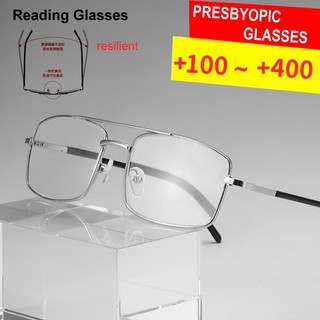 Kính Presbyopic Tiên Tiến Khung Kim Loại Nguyên Bản, Ống Kính Vuông, Phù Hợp Cho Cả Nam Và Nữ, Chất Lượng Cao