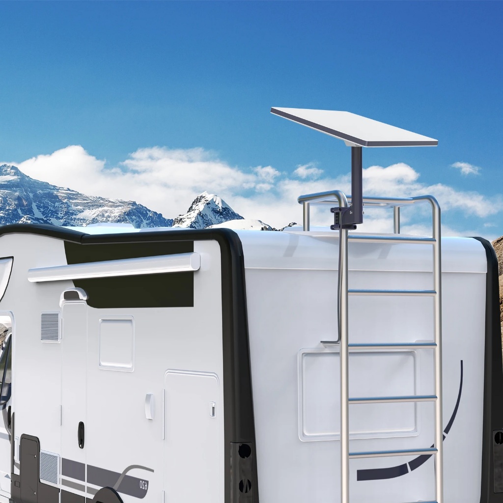 ECILY SK0084 Starlink Mini RV Thang Mount Starlink Giá đỡ mái mini Starlink Mini Cực Kẹp gắn với ống cho RV