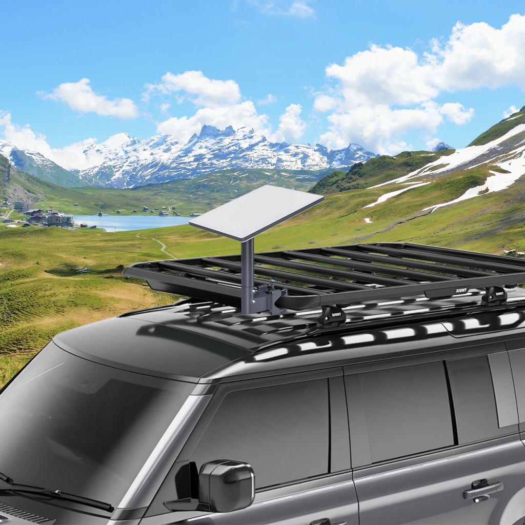 ECILY SK0084 Starlink Mini RV Thang Mount Starlink Giá đỡ mái mini Starlink Mini Cực Kẹp gắn với ống cho RV