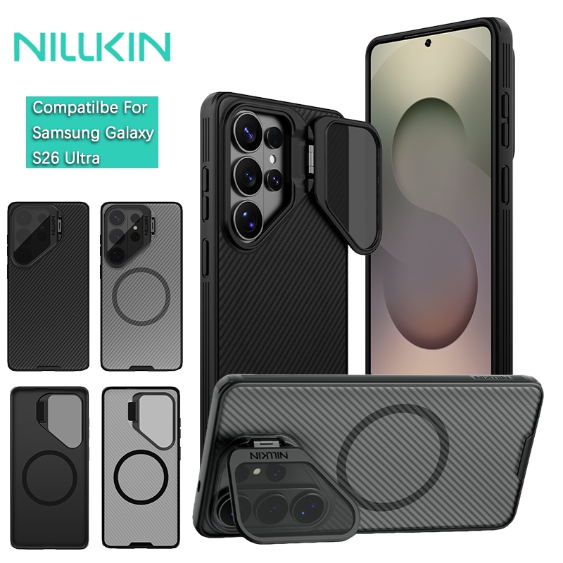 Nillkin Dành Cho Samsung Galaxy S26 Ultra Camshield ProP PC Từ Tính TPU Chống Sốc Chống Rơi Bảo Vệ Ống Kính Máy Ảnh Chân Đế Cứng Ốp lưng Ca