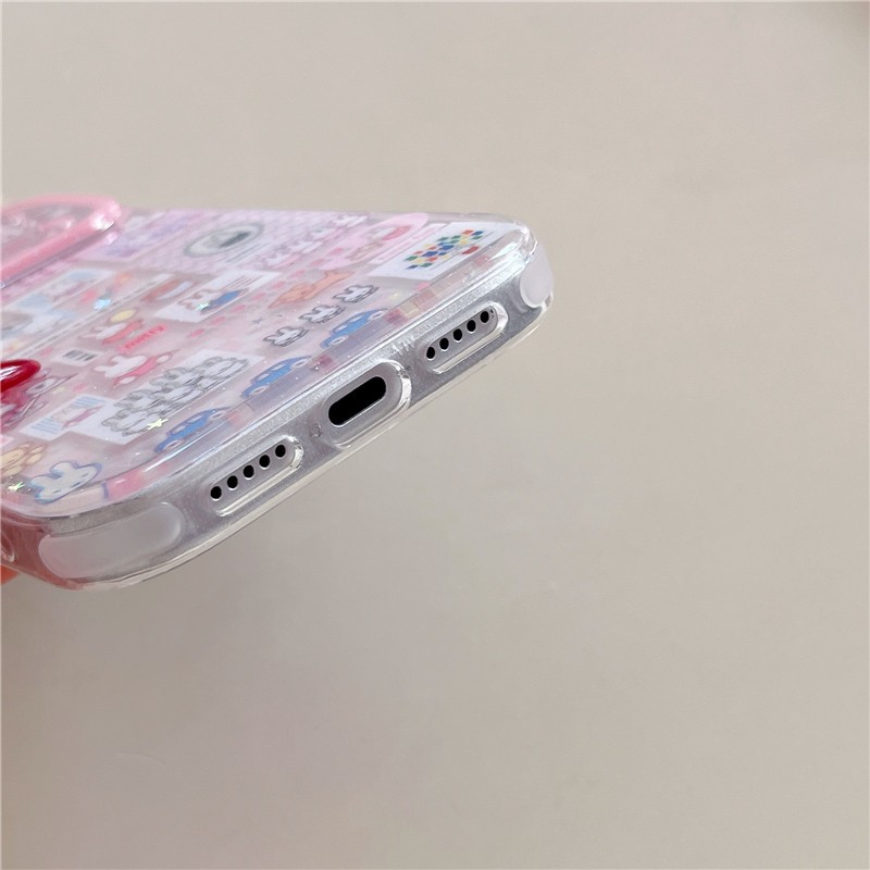 IPhone 17 Pro Max Lắp ráp họa tiết thỏ chất liệu TPU IMD craft Vỏ điện thoại in hai lớp