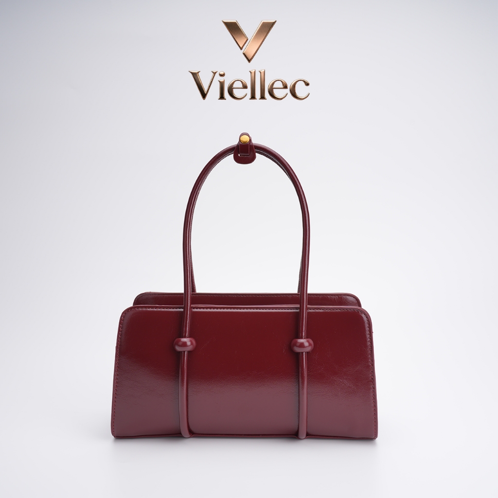 Viellec Túi xách nữ Đỏ  2026 Phong Cách Mới Phong Cách Retro Phù Hợp Với Tất Cả Trận Đấu Sử Dụng Hàng Ngày Mặt Dây Chuyền Miễn Phí