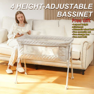 Nôi ngủ cho bé sơ sinh 0-18M, Giường ngủ có thể gập lại có lưới chống muỗi, Cot du lịch di động cho bé